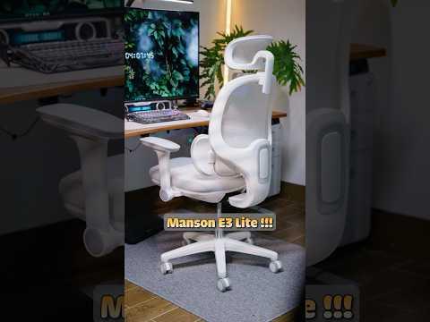 Ghe 2 cu ma tua lung xin nhu ghe chuc cu.Manson E3 lite #desksetup #nghiensetup #ghecongthaihoc