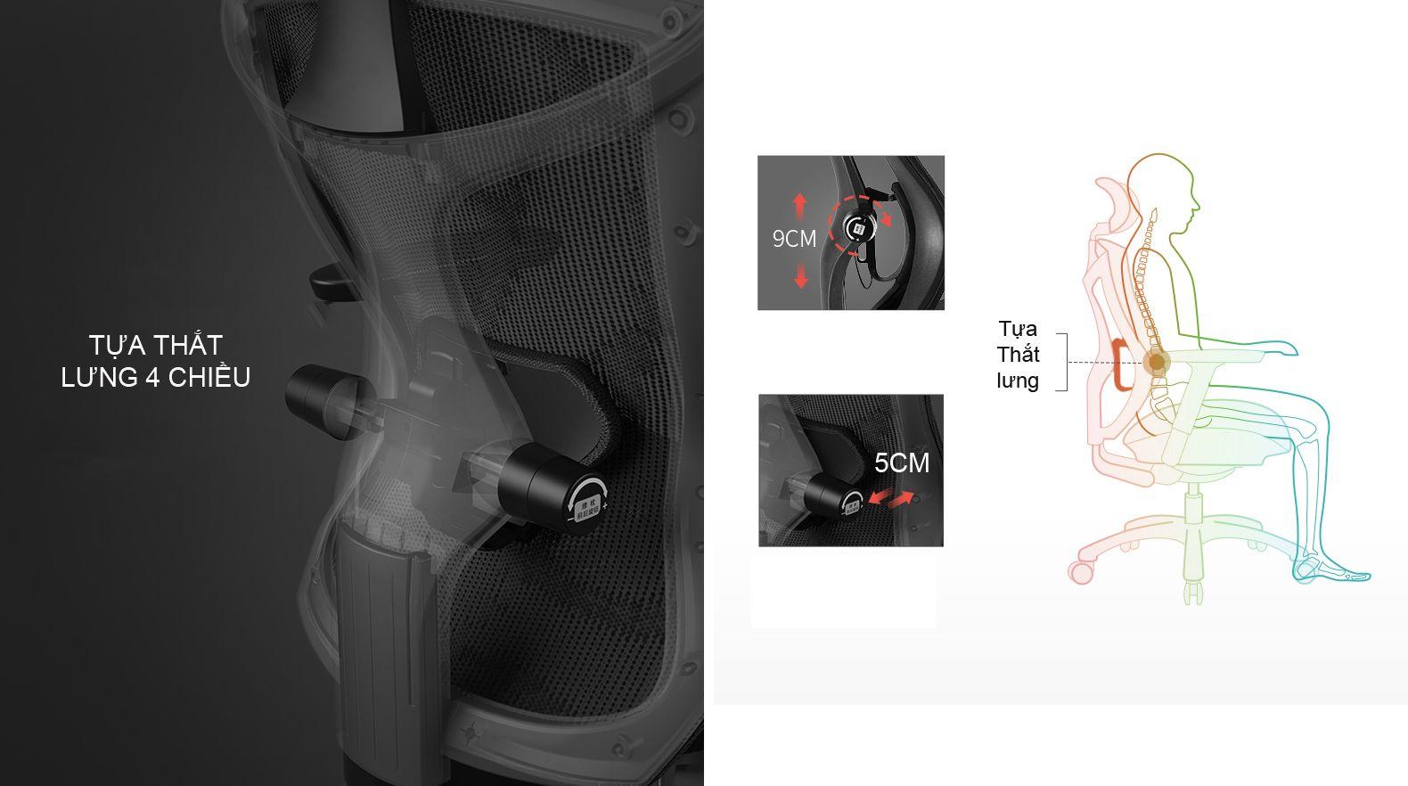 Ghế Công Thái Học Sihoo V1 Mặt Lưới Trượt - Tay 4D Mới Nhất 2021