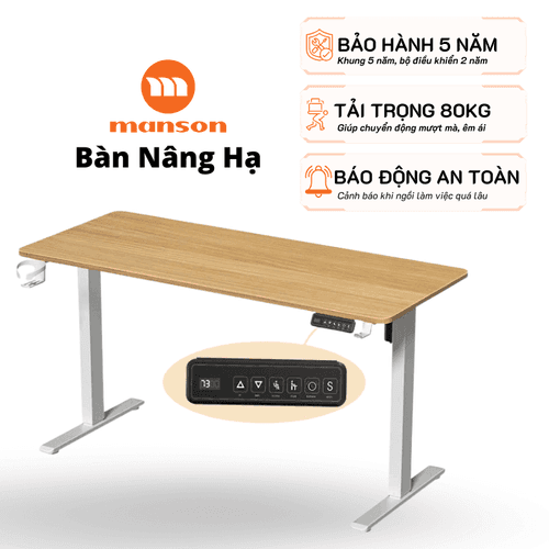 'Combo Bàn Nâng Hạ Manson SmartDesk - Bảo Hành 5 Năm' 'Combo Ban Nang Ha Manson SmartDesk - Bao Hanh 5 Nam'
