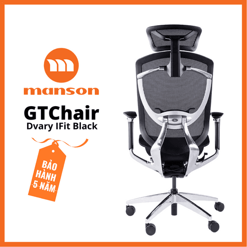 'Ghế Công Thái Học Gtchair Ifit Smile - Lưới Đen' 'Ghe Cong Thai Hoc Gtchair Ifit Smile - Luoi Den'