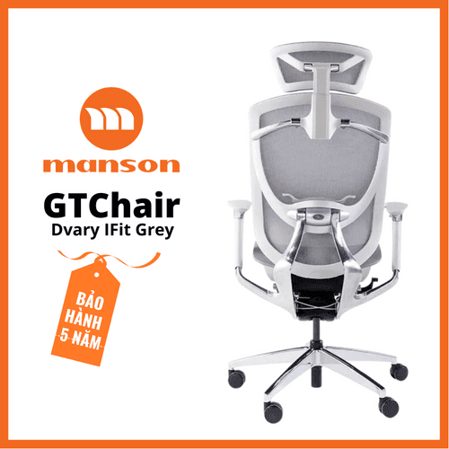 'Ghế Công Thái Học Gtchair Ifit Smile - Lưới Xám' 'Ghe Cong Thai Hoc Gtchair Ifit Smile - Luoi Xam'